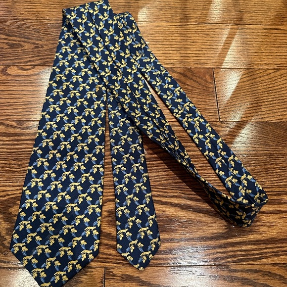 Thomas pink fox print tie - Picture 1 of 3